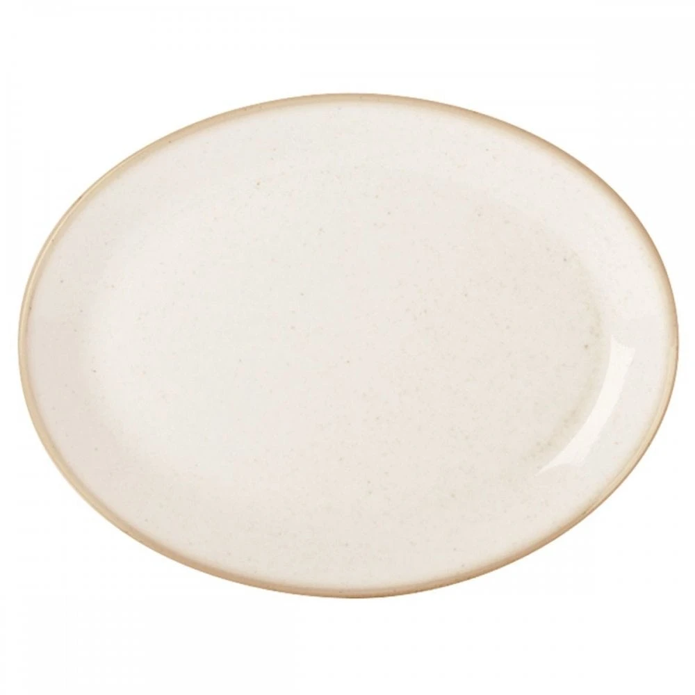 DPS Tableware Seasons Oval Plate 12"/ 30 Cm Oatmeal (Box Of 6) 3 DPS Tableware Seasons Oval Plate 12"/ 30 Cm Oatmeal (Box Of 6)
