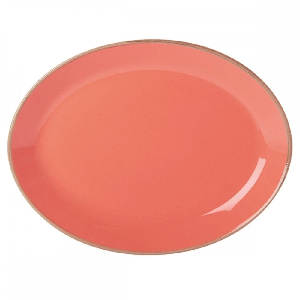 DPS Tableware Seasons Oval Plate 12" / 30cm Coral (Box Of 6) 3 DPS Tableware Seasons Oval Plate 12" / 30cm Coral (Box Of 6)