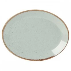 DPS Tableware Seasons Oval Plate 12" / 30cm Stone (Box Of 6)
