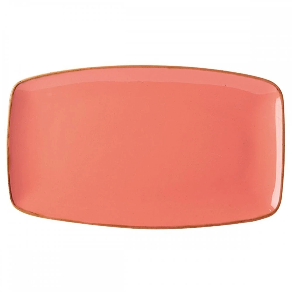 DPS Tableware Seasons Rectangular Plate 31 X 18cm Coral (Box Of 6) 3 DPS Tableware Seasons Rectangular Plate 31 X 18cm Coral (Box Of 6)