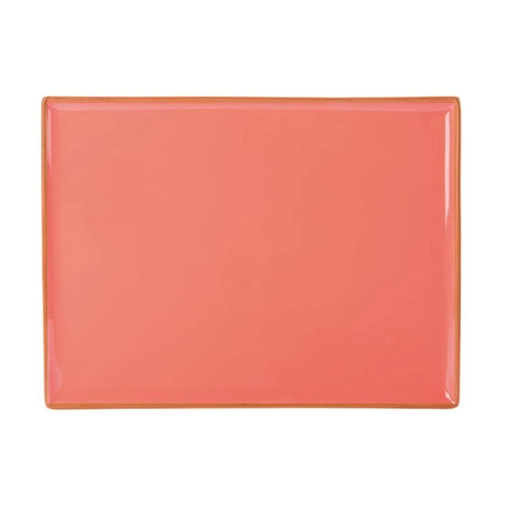DPS Tableware Seasons Rectangular Platter 35 X 26cm Coral (Box Of 6) 3 DPS Tableware Seasons Rectangular Platter 35 X 26cm Coral (Box Of 6)